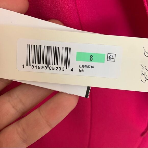 NWT Eliza J Fuschia Pouf Sleeve Dress - Picture 8 of 8